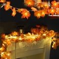 thumbnail image 1 of WHEANG Thanksgiving Maple Leaf Lamp String Led Maple Leaf Lamp Battery 3m20led Thanksgiving Wreath Lamp String, 1 of 4