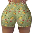 thumbnail image 2 of Fotbe Taco Shorts Sin Costuras – Shorts Deportivos de Cintura Alta para Mujer, Elásticos para Gimnasio, Yoga, Running o Ciclismo-Large, 2 of 8