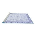 thumbnail image 2 of Ahgly Company Machine Washable Indoor Rectangle Oriental Blue Traditional Area Rugs, 6' x 9', 2 of 4