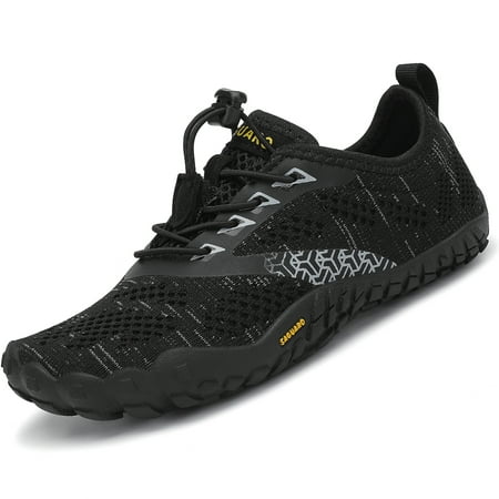 

SAGUARO Unisex-kids Water Barefoot Shoes Boys Girls Quick Drying Hiking Athletic Sneakers Breathable Ooutdoor Sports Swim Pool Climbing Running Black Size 10 Toddler Boy