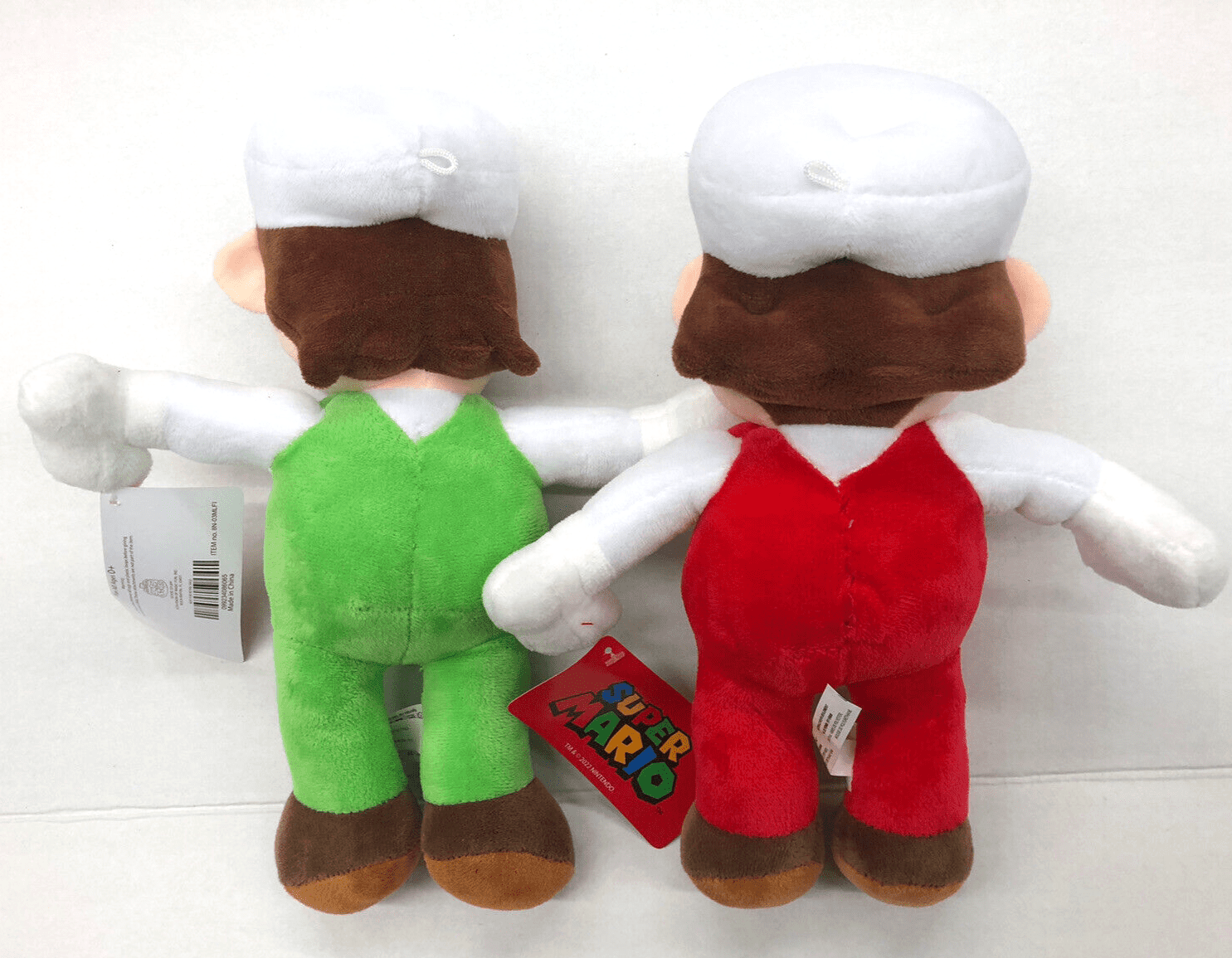 Mario y Luigi Fire and Ice - Peluche de 12 pulgadas (Fire Luigi)