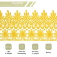 thumbnail image 4 of Uxcell 3.14 inch Wide 5 Yard Lace Ribbon Floral Pattern Yellow Embroidered Lace Trim for Sewing Making, Gift Wrapping, 4 of 5
