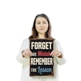 thumbnail image 3 of Forget The Mistake Remember The Lesson Vintage Style 11 Inch x 17 Inch Plastic Sign Fail Learn Repeat Durable Weatherproof Perfect for Offices Classrooms Gyms Fun Gift for Students, 3 of 6