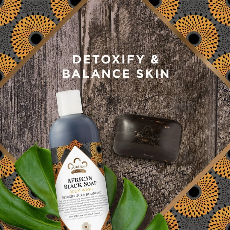 Nubian Heritage Detoxifying African Black Soap with Fair Trade