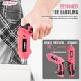 thumbnail image 5 of Hi-Spec 42pc Pink 4V USB Electric Power Driver & Household Womens Tool Kit. Cordless Power Screwdriver and Hand Tools in a Compact Box Case, 5 of 8