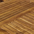 thumbnail image 5 of Frederic Outdoor 7 Piece Acacia Wood 70" Oval Dining Set with Carved Legs and Cushions, Teak, Dark Gray, 5 of 6