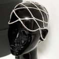 thumbnail image 6 of Multi-layer Mesh Bridal Headband Rhinestone Head Chain Hair Accessories, 6 of 10