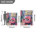 thumbnail image 6 of Yayeee Throw Blanket for Couch Soft Warm 60" x 80" Sofa Chair Bed Decoration, Art Cat, 6 of 7
