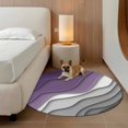 thumbnail image 2 of Abstract Beach 7FT Round Area Rugs for Living Room Aesthetic Grey to Purple Gradient Ultra-Thin Non-Slip Round Rugs Machine Washable Low Pile Circle Carpet for Bedroom Kitchen Nursery, 2 of 9