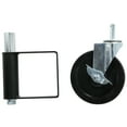 thumbnail image 4 of Spring Loaded Gate Wheel Caster - Multi Function, Aluminum, 5in, 90kg Load Capacity (Black), 4 of 14