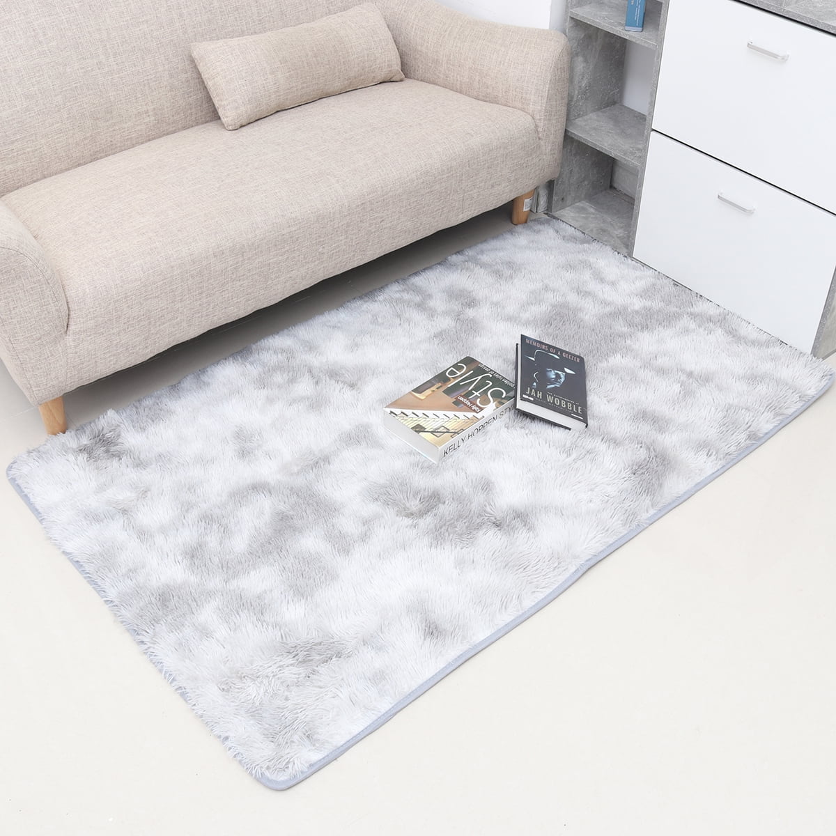 Fuzzy Abstract Area Rugs for Bedroom Living Room Fluffy Shag Fur Rug for Kids Nursery Dorm Room Cozy Furry Rugs Plush Throw Rug Shaggy Decorative Accent Rug for Indoor Home Floor Carpet