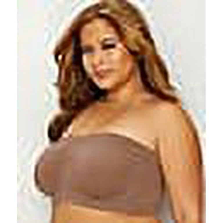 Rhonda Shear Womens Plus Size Ahh Angel Seamless Bandeau Bra Style-9685X