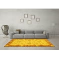 thumbnail image 3 of Ahgly Company Machine Washable Indoor Rectangle Oriental Yellow Traditional Area Rugs, 2' x 5', 3 of 4