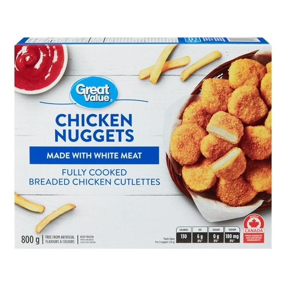 Great Value Chicken Nuggets, 800 g