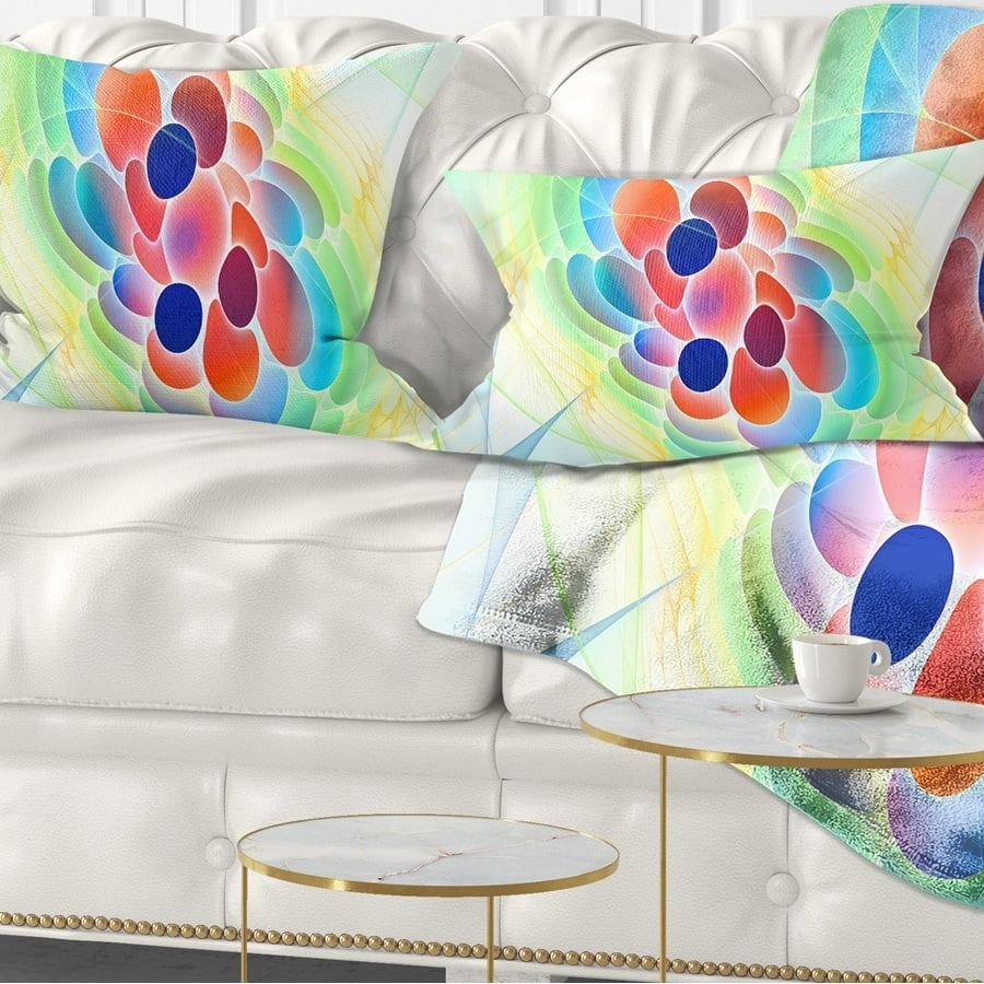 DESIGN ART Designart 'Fractal Virus under Microscope' Abstract Throw