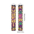 thumbnail image 3 of Mardi Gras Decorations Set Mardi Gras Porch Sign Welcome Banner Hanging Decoration for Indoor/Outdoor Front Door Home Carnival Masquerade Party Supplies Decor, 3 of 6