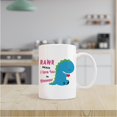 thumbnail image 2 of Cute Blue Dinosaur Mug Cup,Rawa Means I Love You in Dinosaur Ceramic Mug-11oz Coffee Milk Tea Mug Cup,Gifts For Dinosaur Lovers Boys Kids Teens,Funny Dinosaur Gag Gift, 2 of 5