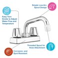 thumbnail image 3 of Grifo para lavabo Pacific Bay Lynden con caño giratorio, 3 of 9