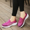 thumbnail image 2 of Sopiago Womens Sneakers Sneakers for Women Walking Shoes Slip On Lightweight Fashion Breathable Tennis Shoes Athletic Work Running Shoes Hot Pink,39, 2 of 6