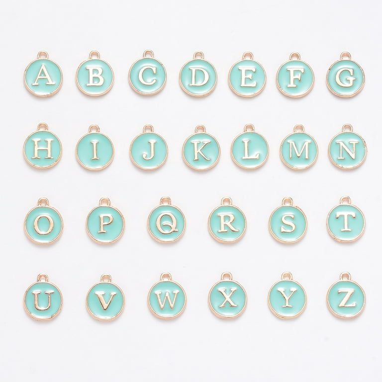 Metal Letter Charms for Jewelry Making, Alphabet Initial Charms for  Bracelets,4 Sets Alphabet Pendants for DIY Necklaces Bracelets  EarringsAlloy Alphabet A-Z Enamel Letter Charms 
