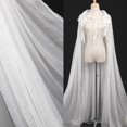 thumbnail image 7 of Byfri Sheer Chiffon Long Flowing Hoodless Outerwear for Weddings & Themed Events 150cm White, 7 of 7
