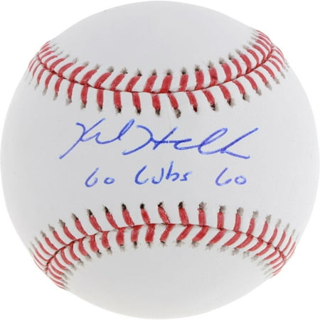 Chicago Cubs Autographed Helmets - Kyle Hendricks Chicago Cubs Autographed Baseball with Go Cubs Go Inscription - Fanatics Authentic Certified