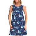 thumbnail image 1 of Disketp Cartoon Sharks2 para Vestido sin Mangas para Mujeres, Vestidos de Verano para Mujeres, Casual y Holgado para la Playa, 1 of 7