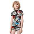 thumbnail image 2 of The Cuphead Show Boys 2-Piece Swimsuit Set, Short Sleeve Rash Guard & Swim Trunks, 2 of 7