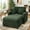Green, variant on LUMIHO Chaise Lounge Chair Indoor, 42" Sleeper Chair with Two Throw Pillows and Armrests, Corduroy Chaise Couch Chair with Ottoman for Living Room, Bedroom, Apartment, Green