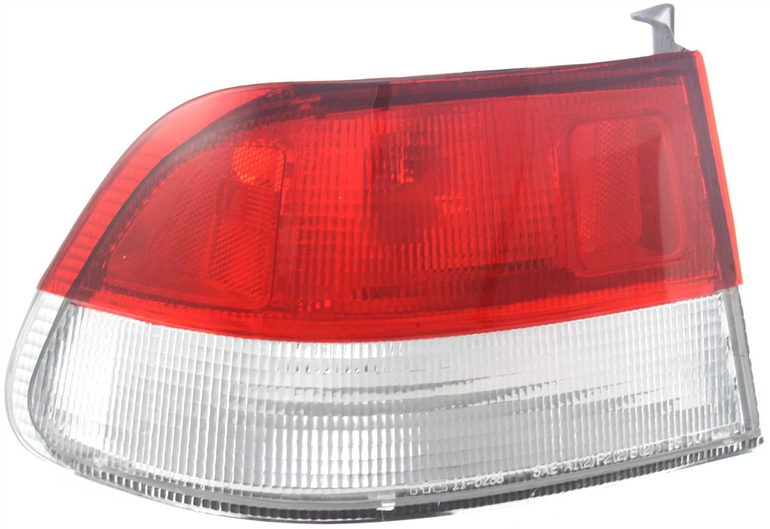 Tail Light Lens and Housing Compatible with 1999-2000 Honda Civic Outer Coupe Passenger Side 