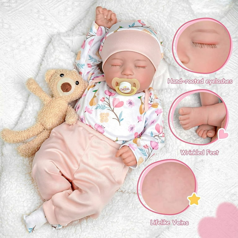 On Amazon Reborn Baby Dolls 17 Inch Cute Soft Vinyl Realistic