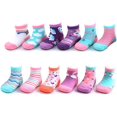 thumbnail image 2 of Rising Star Infant Crew Socks 0-24 Months Baby Boy (12 Pack) - Unicorns and Rainbows, 2 of 3