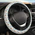 thumbnail image 5 of Vsdgher Summer Stamp Pattern Elastic Car Steering Wheel Cover,Car Wheel Cover Protector Car Accessory for Steering Wheel with a Diameter of 14.5"-15", 5 of 6