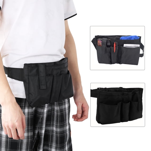Ccdes Waiter Waist Bag,Adjustable Waiter Pouch,Multi‑Functional Adjustable Waist Bag Waiter Multi‑Pocket Waist Pouch Tools Organizer