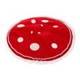 thumbnail image 4 of Sombrero de hongo rojo para cosplay, accesorio de fiesta con borla de perla falsa, decoración de gorro de hongo para mujer., 4 of 7