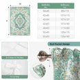 thumbnail image 6 of Turquoise Boho Balloon Curtains for Living Room/French Door, Vintage Abstract Art Floral Ethnic Tribe Tie Up Curtains 63 Inch Length Energy Saving Kitchen Curtains Shades for Windows 42"x63", 6 of 8