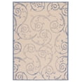 thumbnail image 2 of Safavieh Courtyard Daniel Oriental Indoor/Outdoor Area Rug, Natural/Blue, 5'3" x 7'7", 2 of 9
