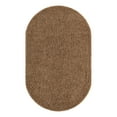 thumbnail image 3 of Unique Loom Solid Shag Collection Area Rug (5' 3" x 8' Oval Sandy Brown), 3 of 7