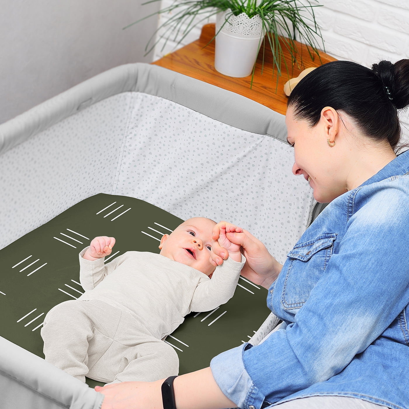 Sweet Jojo Designs Jungle Multicolor Baby Bassinet Fitted Sheets 2 Piece Set