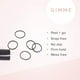 thumbnail image 2 of Cintas para el pelo GIMME Bands elásticas, 320 unidades, transparentes, 2 of 6