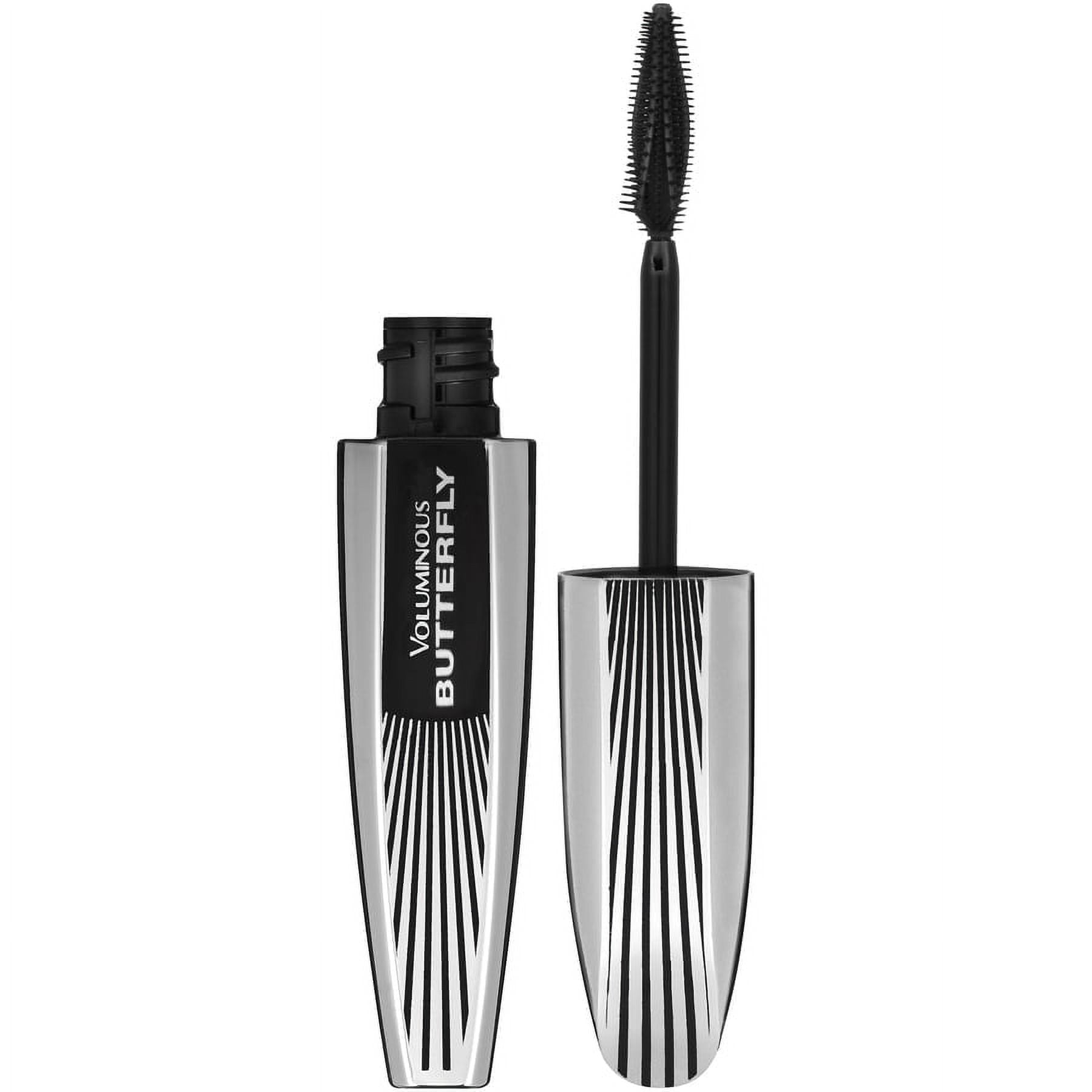 (2 pack) L'Oreal Paris Voluminous Butterfly Mascara, Blackest Black