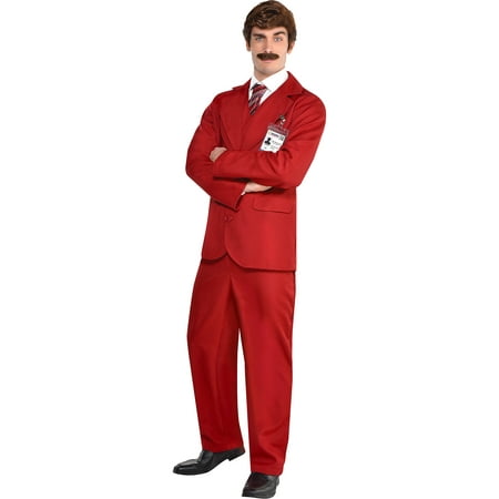 Ron Burgundy Halloween Costume for Men, Anchorman, Includes