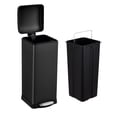 thumbnail image 1 of YUSAZENS 8 Gallon Step Trash Can, Stainless Steel Bathroom Garbage Can with Removable Inner Bucket, 1 of 6