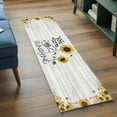 thumbnail image 4 of Runner Rugs 2x6 Ft, Sunflowers Non Slip Area Rugs for Kitchen Bedroom Entryway, Farmhosue You Are My Sunshine Wooden Grain Washable Carpet Runner Rug Floor Mats for Bedroom Home Decor, 4 of 9
