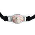 thumbnail image 2 of Maltese Puppy Dog Hearts Love Novelty Suede Leather Metal Bracelet, 2 of 4