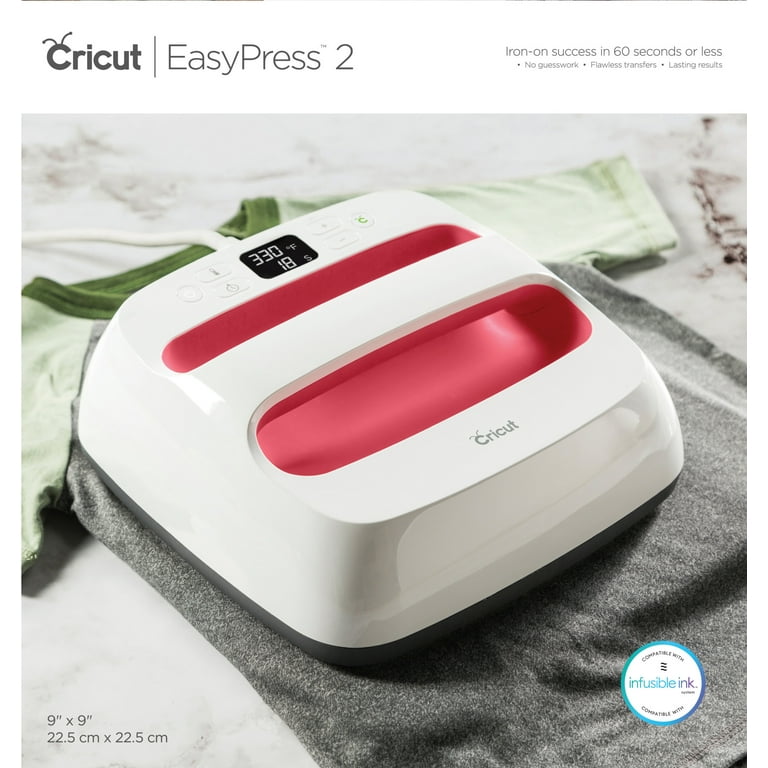 Cricut EasyPress 2, Raspberry - 12 in x 10 in