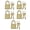 Gold, variant on 5Pcs Portable Suitcases Locker Securing Lock Diaries Padlocks Key Lock Zincs Alloy Locker Padlock With Key Easy to Use