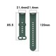 thumbnail image 5 of Pulsera de repuesto de silicona,Pulsera de repuesto de silicona Correa de silicona compatible Correa de reloj de silicona Características de vanguardia, 5 of 8