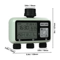 thumbnail image 2 of 3-Zone Sprinkler Water Timer with Independent A/B/C Outlets, Programmable Separate Schedules per Zone, Automatic Irrigation Controller for Garden Lawn, 2 of 9