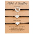thumbnail image 1 of Pulsera de acero, juego de pulseras y personalidad, 3 piezas, corazón, tarjeta para hija, hueca, acero inoxidable, doble, europea, 1 of 8